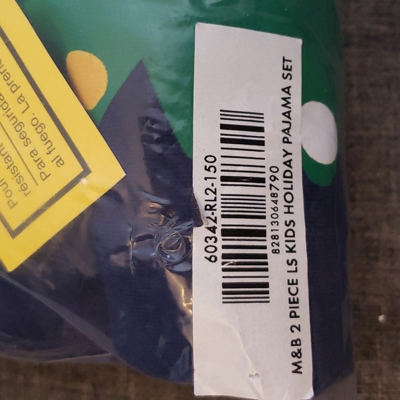 Moon and Back by Hannah Anderson Organic Cotton Christmas 2PC PJ'S Size 12 - Picture 9 of 10